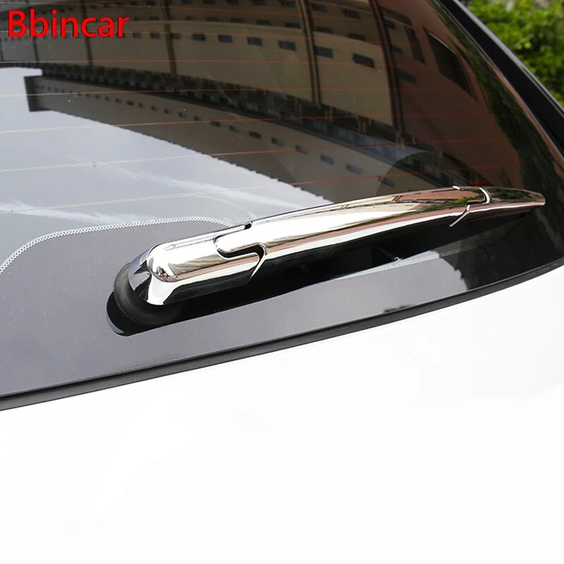 

Bbincar ABS Chrome Rear Tail Window Windscreen Windshield Wiper Moulding Trim 3pcs For PEUGEOT 308 2014 2015 2016 Car Styling