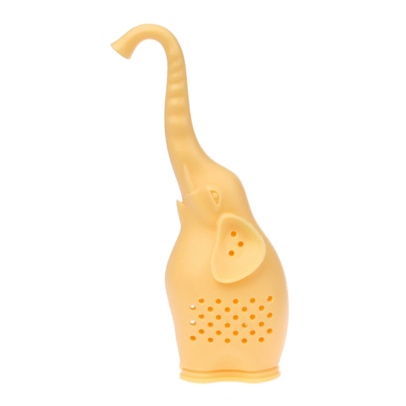 Silicone Tea Infusers Tools Cute Elephant Cartoon Shape Infusor Tea Strainer Food Grade Silicone Make Tea Bag Filter 4 Colors  (10)