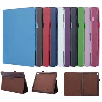 

Litchi Pattern PU Leather Cover case For Lenovo Tab E10 E 10 X104 Tablet (2019 released) tablet Funda Cover Stand Smart case