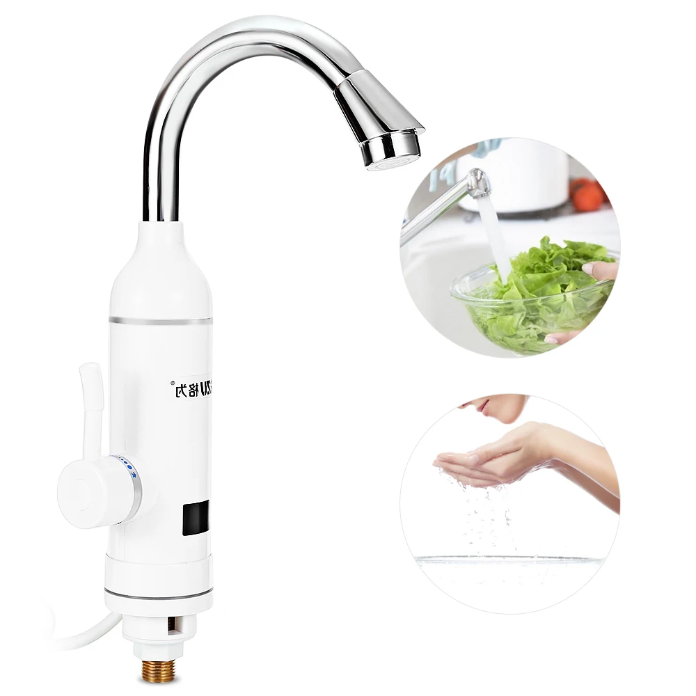 

GZU ZM - C17 Electric Hot Water Heater Faucet Kitchen Bathroom Heating Dispenser Tap LED Temperature Display With Fast Heat