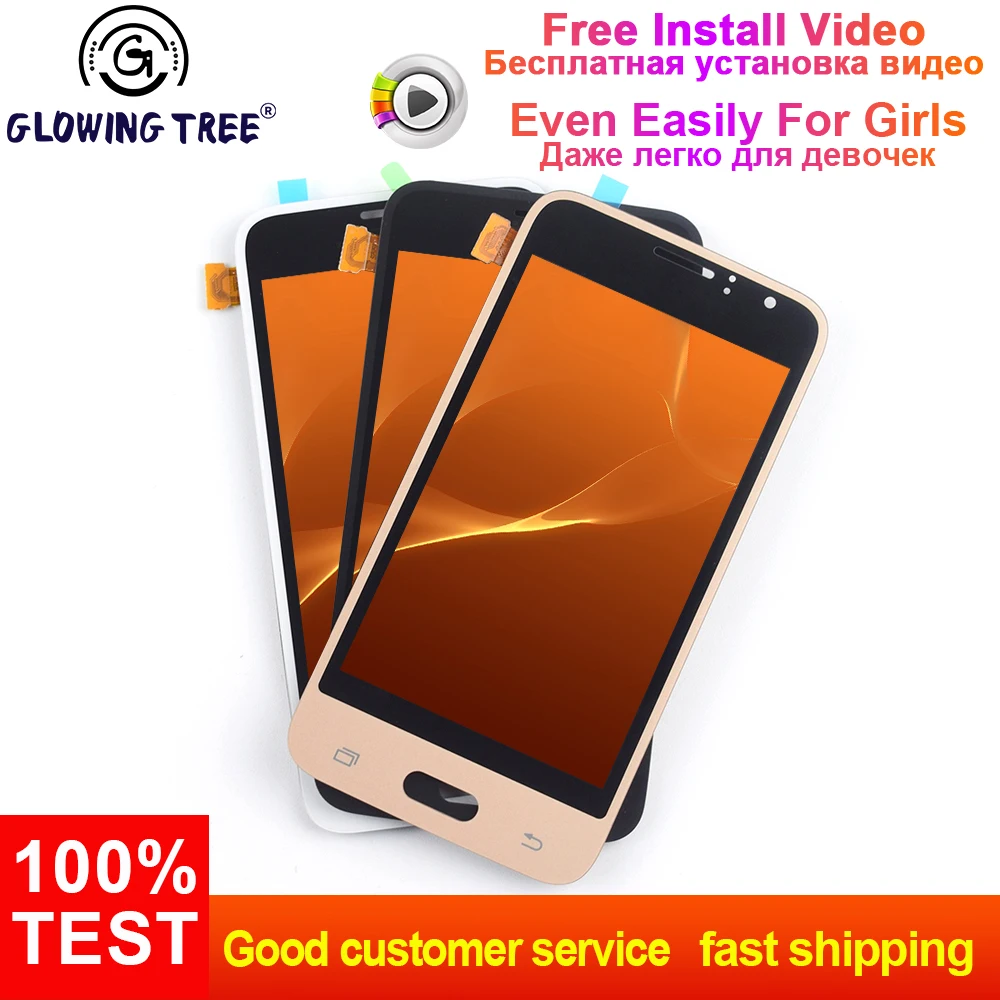 

4.3" For Samsung Galaxy J1 2016 LCD Screen SM- J120F J120H J120M LCD Display Panel Touch Screen Digitizer Assembly Replacement
