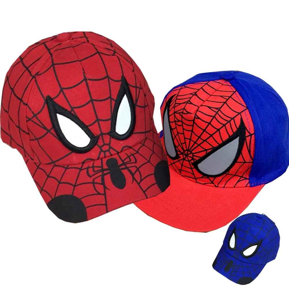 2018 Spiderman Embroidery Cotton Baseball Cap kids Boy Girl Hip Hop Hat