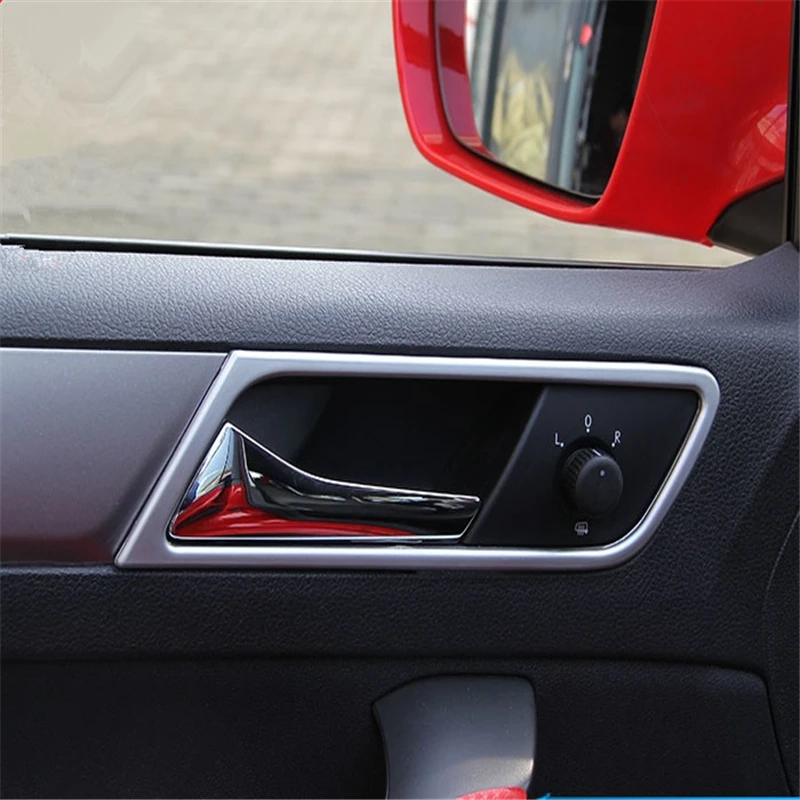 WELKINRY Авто седан крышка для skoda Rapid 2013 ABS Хромированная внутренняя дверная чаша ручка отделка