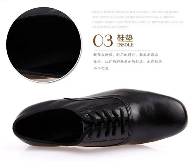 DB24039 Leather latin shoes men-4