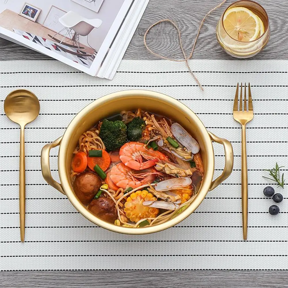 Корейский стиль Ramen горшок для лапши алюминиевый суповый горшок с окисленным покрытием лапша майка яйцо суп приготовление пищи кастрюли кухонная посуда