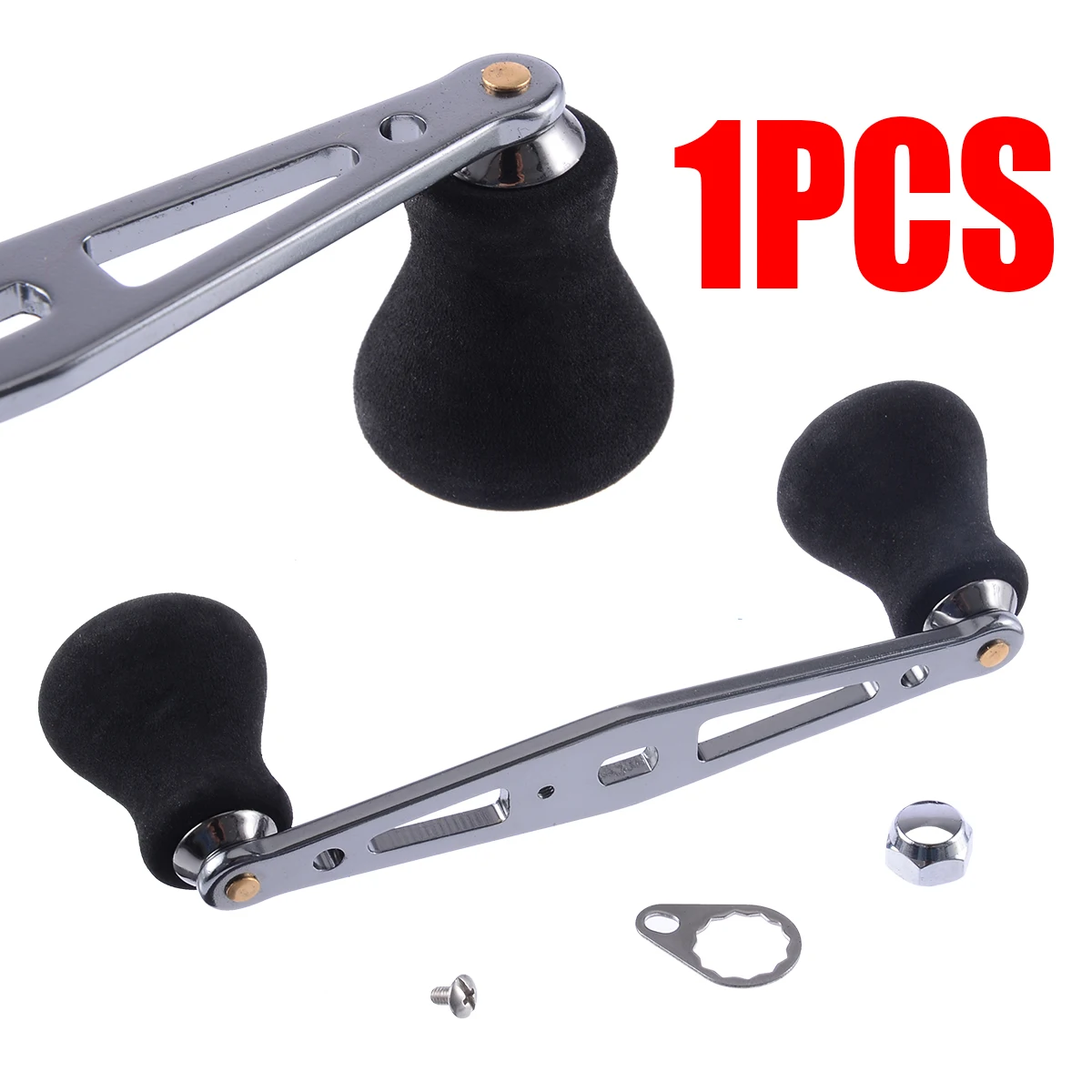 2019 New Fishing Reel 130mm Super Power Double Knob Bridge Carbon Fishing Baitcasting Reel Handle DIY Fishing Tackle