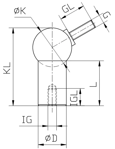 KD725 3d принтер разъем соединения стальной шар Латунь стержень конец с резьбой отверстие постоянный Универсальный Магнитный шаровой шарнир