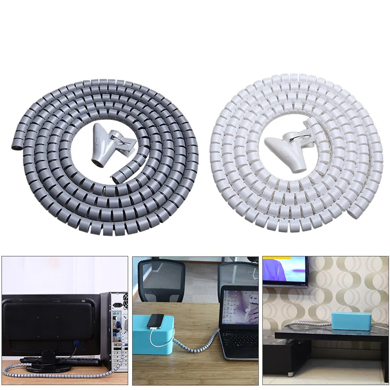 

1.5M Wire Protection Hose Pipe Cable Finishing Line Wire Protector Cover Tube WWO66