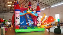 pvc inflatable slide bounce castle inflatable bouncer jumper slide mikey mouse fun zoon