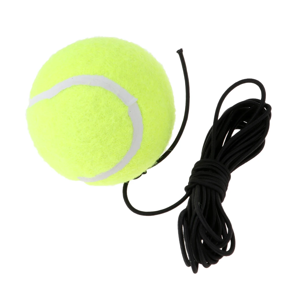 Sunnimix Single Tennis Training Aid Ball & Elastic String Replacement for Indoor/Outdoor Practice