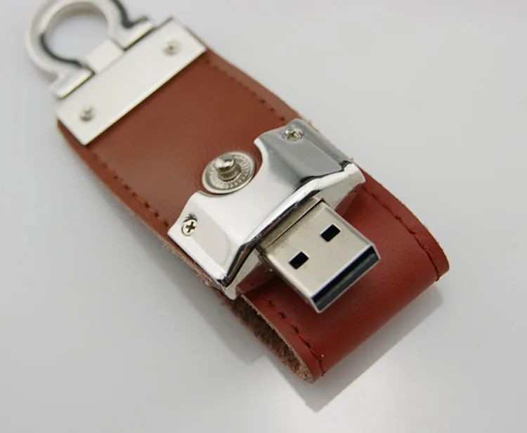Высококачественный U диск 32 Гб 64 ГБ 8 4 128 кожаный USB флеш накопитель 16 карта памяти