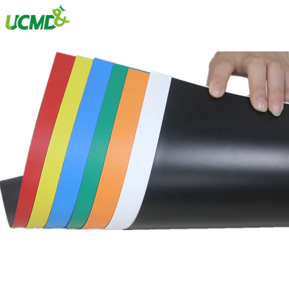 

A4 Size DIY Soft Rubber Fridge Magnets Removable Colorful PVC Magnetic Sheet Labels Home Office School Decor Board 2 Pcs/Lot