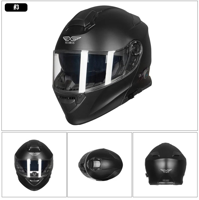 Vcoros модульный Водонепроницаемый BlueTooth для мужчин и женщин флип casco moto cycleHelmet capacete мотоциклетный шлем bluetooth