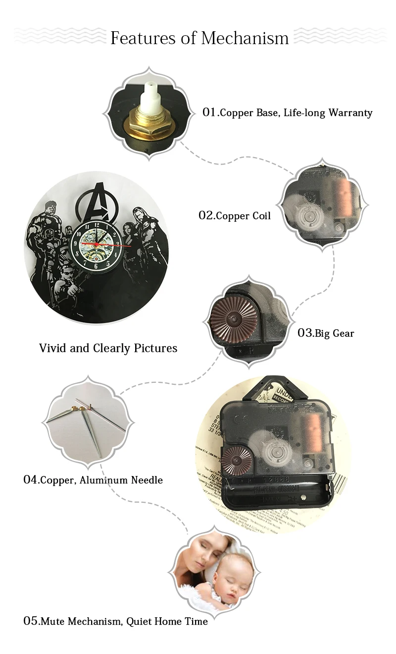 Игра престолов 3D запись настенные часы полые Виниловая пластинка дизайн настенные часы Античный стиль домашний декор часы