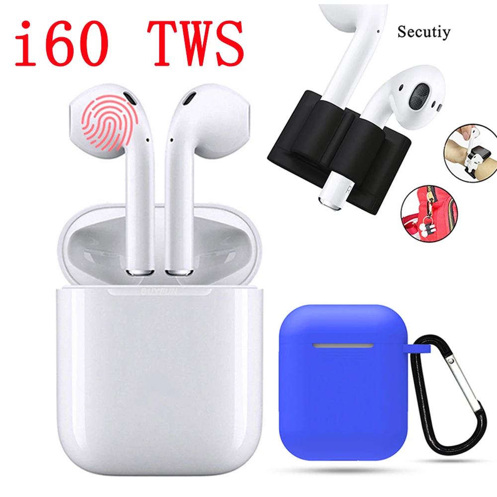 

I60TWS Tap Key PK W1 Chip 1:1 POP UP Bluetooth 5.0 Wireless Earphone Earbuds With QI Wireless Charging i12 i13 i14 VS i30 i10tws