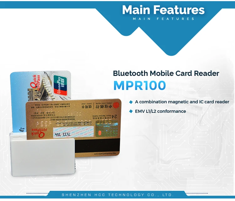 MPR100 Bluetooth Mpos, считыватель смарт-карт, Bluetooth дешевый IC Писатель чип считыватель магнитных карт