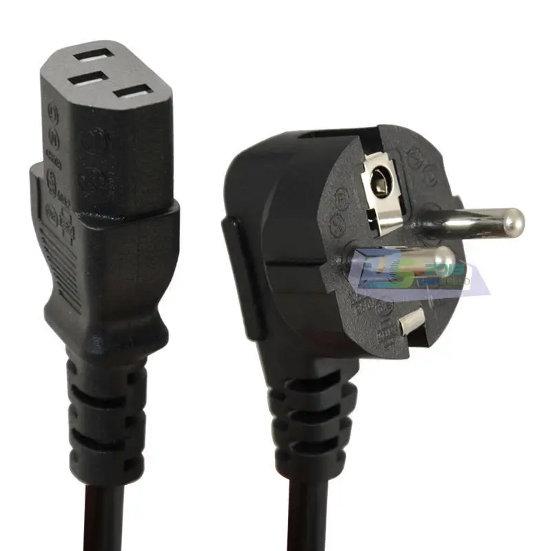 Новое поступление 1,5 м C13 IEC чайник Европейский 2-контактный круглый AC EU Plug Мощность кабельный ввод шнура ПК