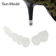 7 различных размер легко Применение высокого стилет каблук Защитные antislip остановить обувь Закрытая пятки протектор 7 пар/лот