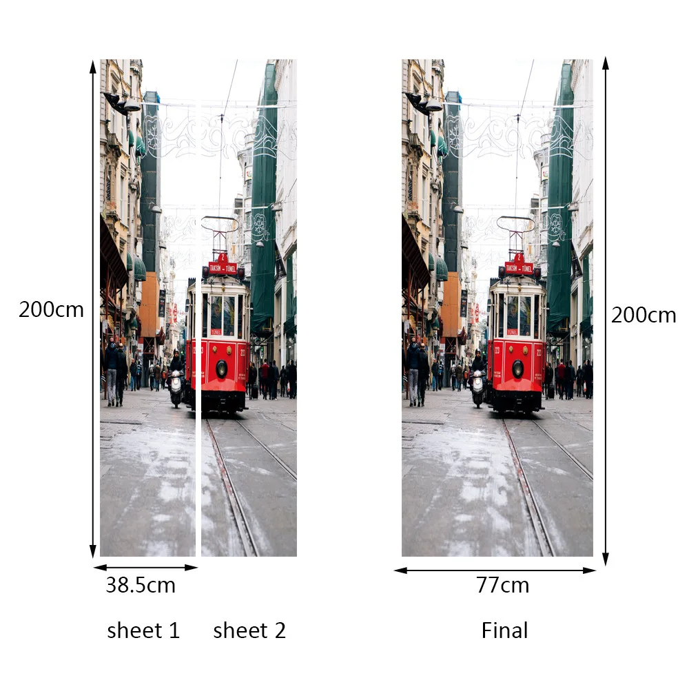 3D новинка метро поезд дверь наклейки на стену Paintting обои плакат своими руками водоотталкивающие обои плакат гостиная украшение дома