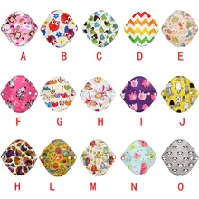 Лучшая сделка многоразовый бамбуковый ткань моющаяся менструальная Подушка Mama санитарная прокладка 45