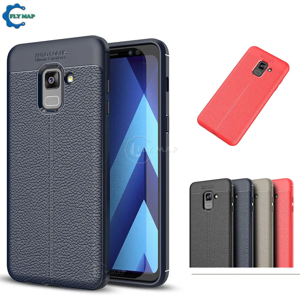 

Soft Cover for Samsung Galaxy A8 2018 SM A530 A530F A530F/DS Litchi Leather Silicon Phone Case A 8 2018 SM-A530F SM-A530F/DS 8A
