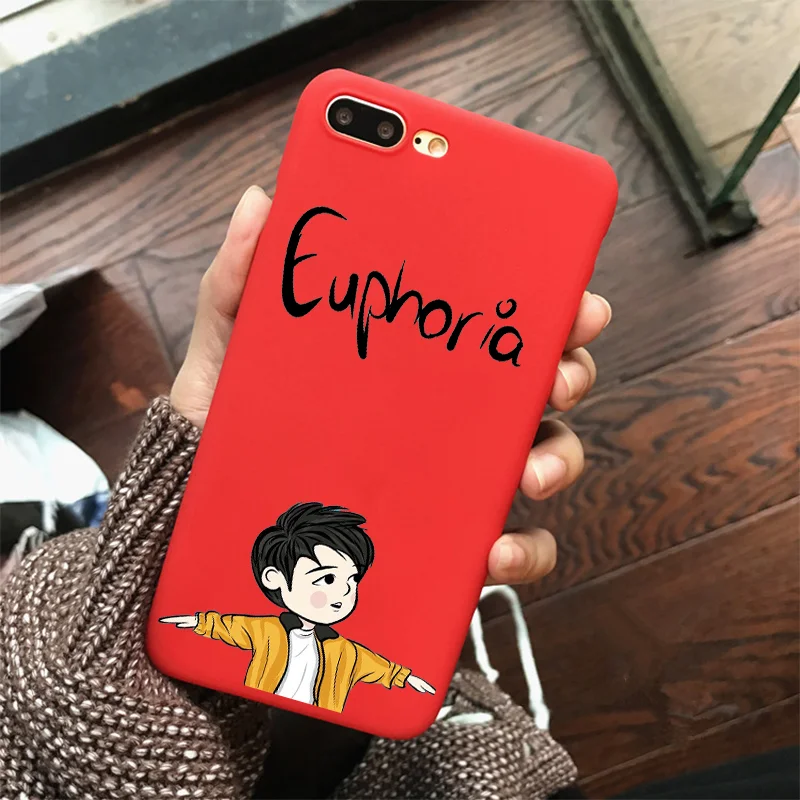 Чехол для телефона EUPHORIA JUNGKOOK Run Ep для iPhone 6S 8 6 Plus XS, силиконовый чехол для телефона iPhone X 7 Plus XS Max - Цвет: R-1665