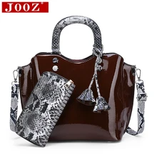 JOOZ Luxury Patent Leather set women Messenger bag Lady hand bags 2019 New with floral Composite shoulder crossbody bag JOOZ Luxury Patent Leather set women Messenger bag Lady hand bags 2019 New with floral Composite shoulder crossbody bag