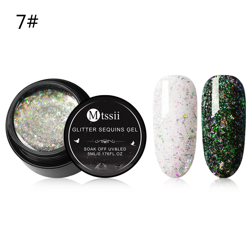 Mtssii блеск для губ Хамелеон Гель-лак UV Soak Off Nail Art Лак Стойкий цвет покрытие живопись гель 5 мл гель для ногтей с блестками лак - Цвет: W6794