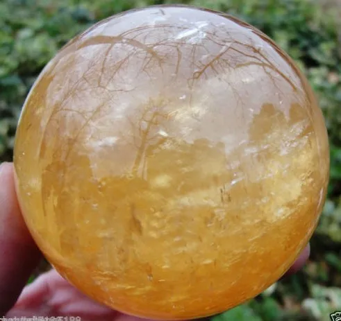 (100mm) 100% natural calcite quartz crystal ball