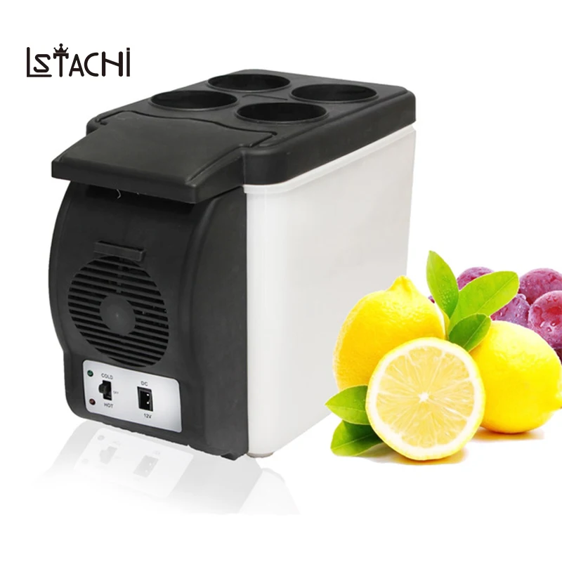 

LSTACHi Portable 12V 6L Auto Car Mini Fridge Travel Household Refrigerator Quality ABS Multi-Function Home Cooler Freezer Warmer