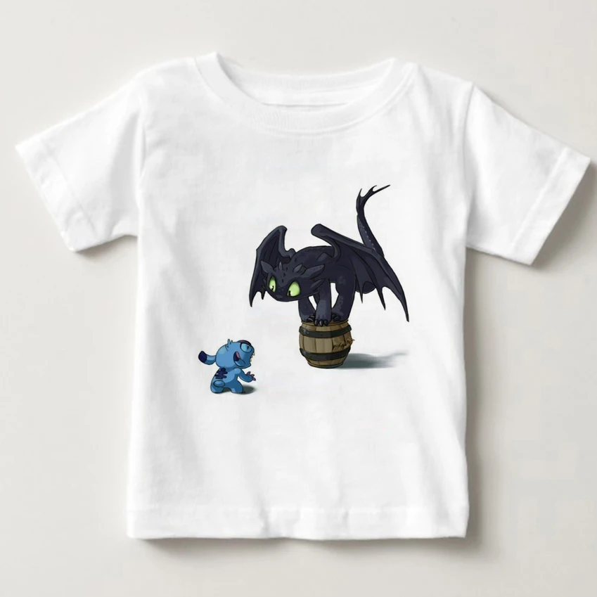 

2018 Summer T-Shirts For boy New Fashion children Short Sleeve Tshirt Cotton T Shirts boys How To Train Your Dragon T-shirt MJ