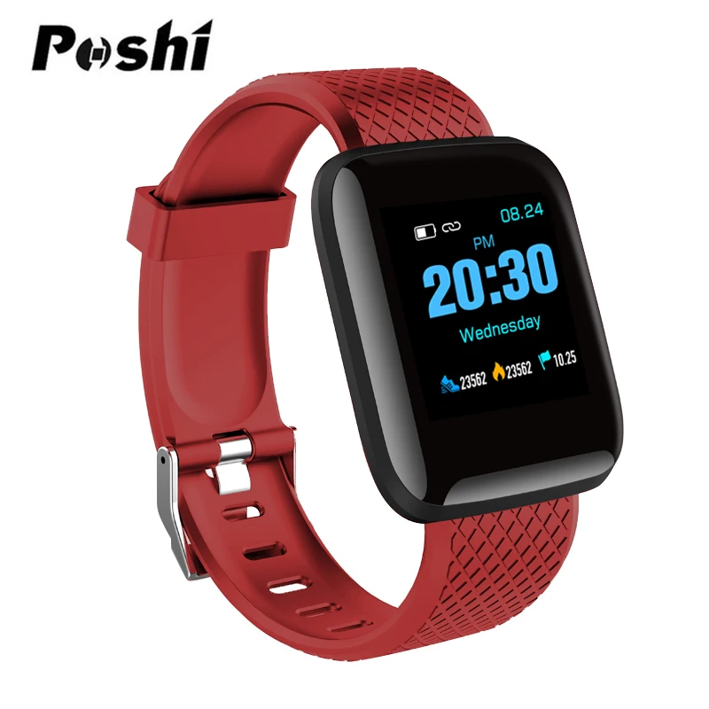 

Bluetooth OLED Color Screen Smart Watch Blood Pressure Heart Rate Monitor Sport Pedometer Smartwatch For Android IOS Smartphone