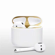 Plating Metal Dust Guard For Apple Airpods Dust Patch Air Pods Case Protection Sticker Earphone Case 18K Gold Plating Stickers