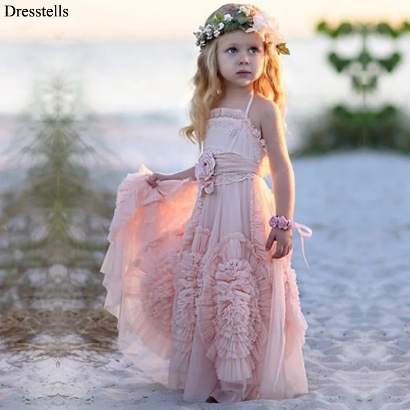 Buy Dresstells Cute Pink Halter Sleeveless Handmade