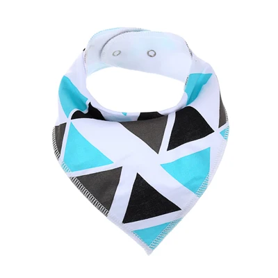 1 шт. 37 стилей детские нагрудники аксессуары для мальчиков новорожденных девочек полосатый слюнявчик хлопок Мягкий шарф с треугольниками для малышей слюнявчик для младенца полотенце - Цвет: KD0043