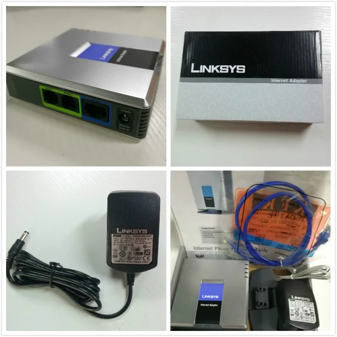 Brand new unlocked Linksys Phone adapter PAP2T NA with 2 phone ports