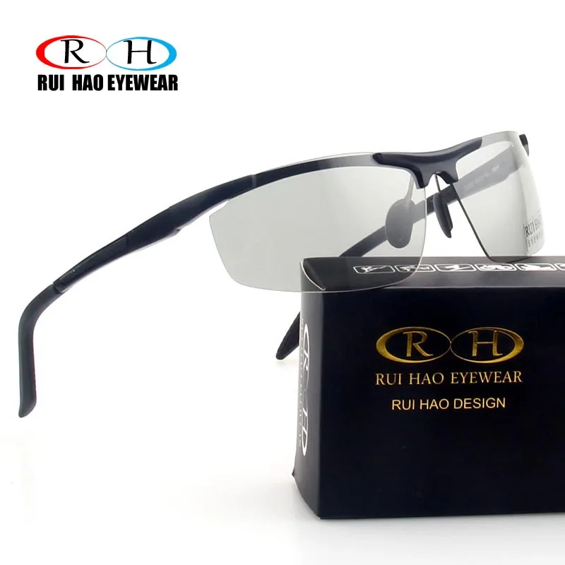 

RUI HAO EYEWEAR Driving Photochromic Sunglasses Men Polarized Sun glasses Men Sports Pilot Sun Glasses Polarized Sunglasses 2282