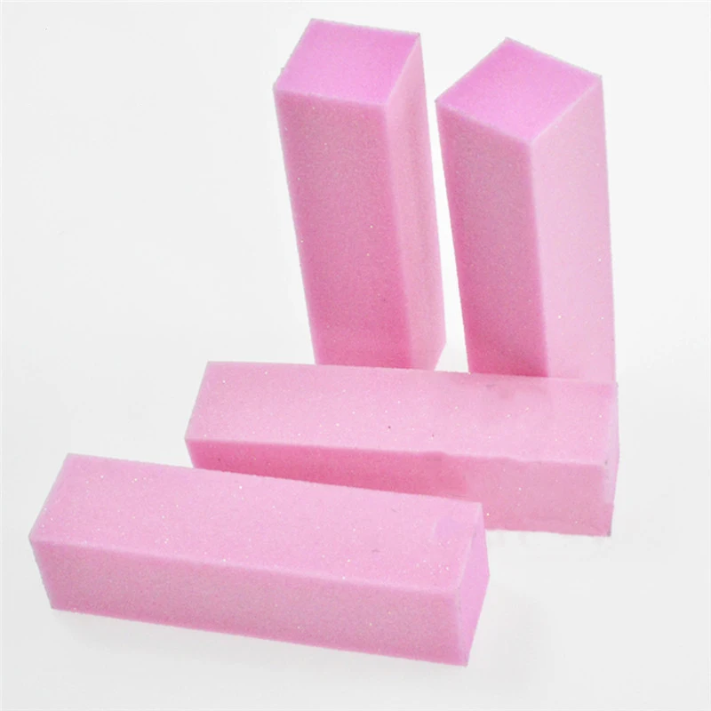 Розовый 4 шт./компл. DIY ногтей, для маникюра, буфера полировки Шлифовальные Файлы Блок педикюр маникюрные инструменты для макияжа BETR05