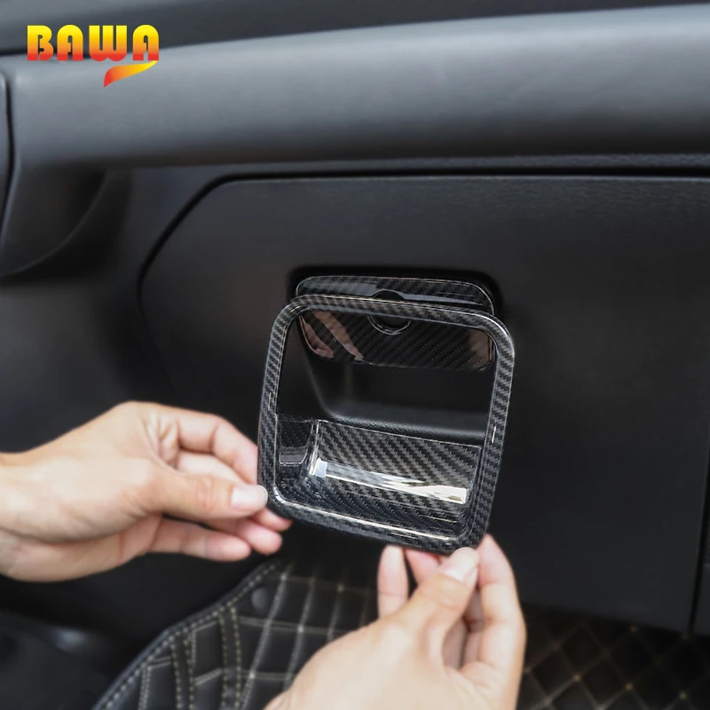 Внутренние молдинги BAWA для Jeep Wrangler JL 2018 ABS Co pilot коробка хранения аксессуары