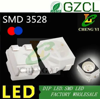 

3mm Red&Blue Bicolor smd led 3528 light diode 1210 surface mount chip led(CE&Rosh)