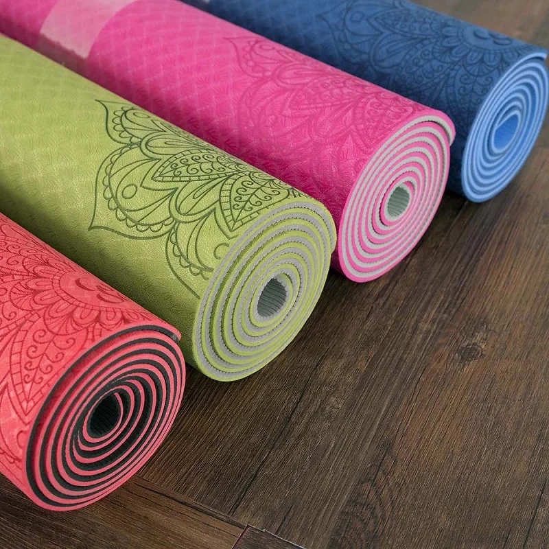 Mandala Print Anti Slip Yoga Fitness Mat with Yoga Bag | ecofeelin