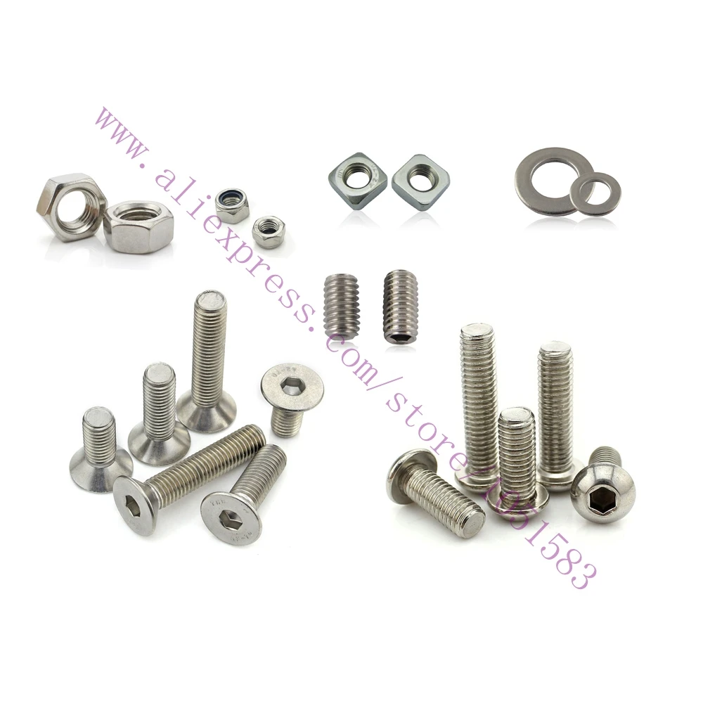 Ultimaker 2 DIY 3D Printer Nuts & Bolts Screw Full Kit,Ultimaker2 3d printer accessories Set Screw Washer Large Hex nut
