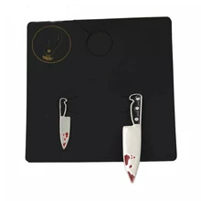 Остроконечный нож для крови серьги-гвоздики