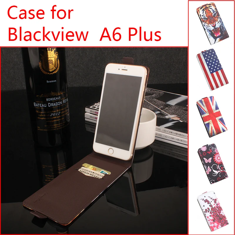 

HongBaiwei For Blackview A6 Plus Wallet Leather Case Cover For Blackview A6 Plus Flip 3D Paint Flag Butterfly Flower Phone Cases