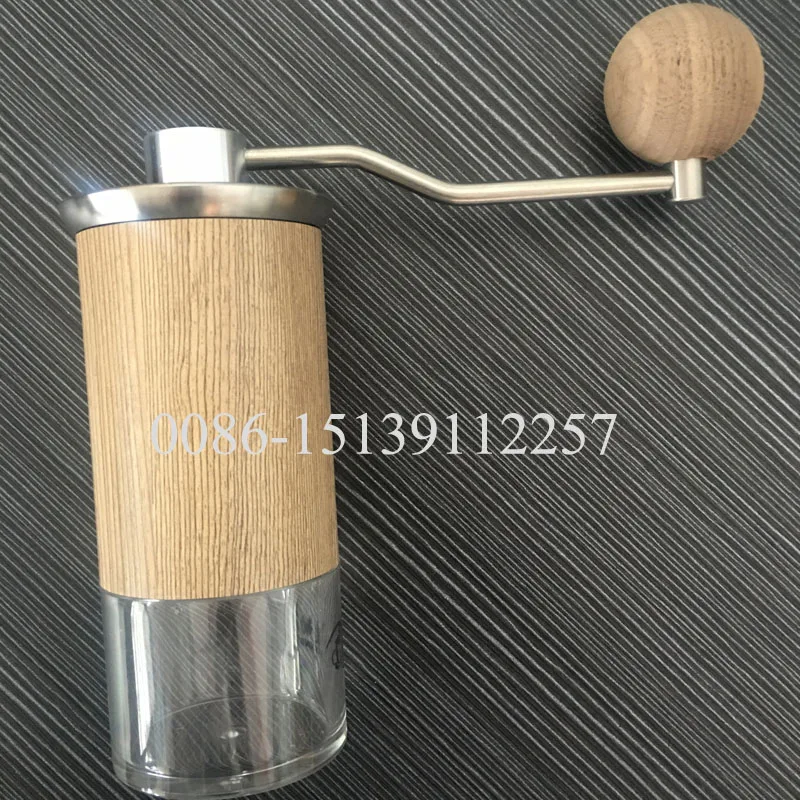 

Portable Manual Coffee Grinder 15g Coffee Bean Powder Capacity S136 Stainless Steel Core Aluminum Alloy Body