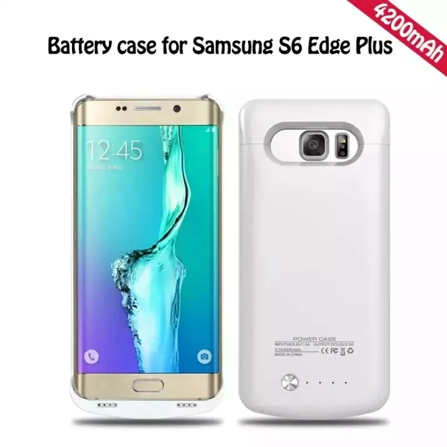 5 шт. в партии 4200 мАч Внешний аккумулятор power Bank чехол для Samsung S6 Edge - Цвет: White