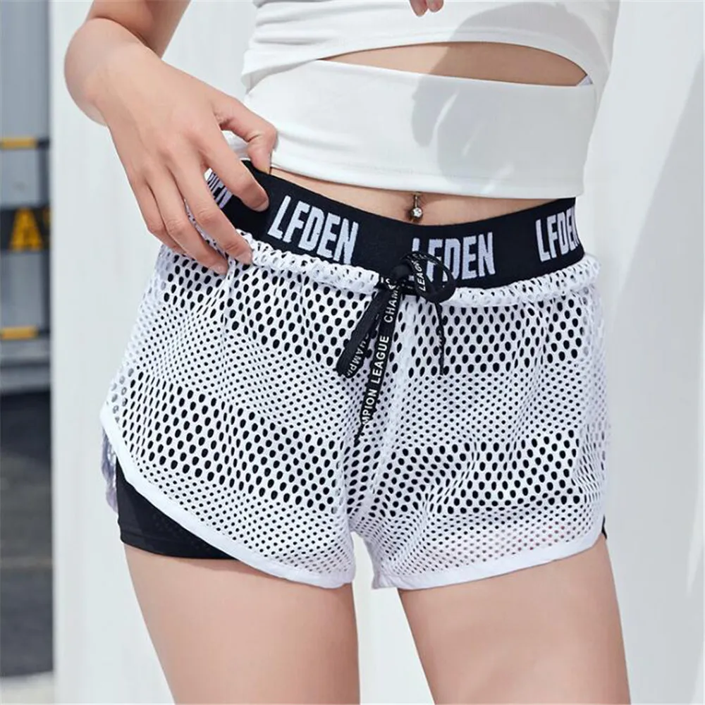 fashion Fake two pieces grid Ventilation Frenulum Easy train Run harajuku summer shorts women short feminino spodenki damskie fashion Fake two pieces grid Ventilation Frenulum Easy train Run harajuku summer shorts women short feminino spodenki damskie