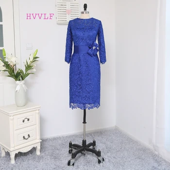 

Cheap Mother Of The Bride Dresses Sheath 3/4 Sleeves Khaki Red Lace Short Sash Mother Dresses Evening Dresses For Weddings
