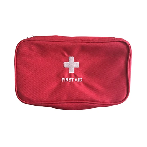 Большая емкость путешествия на открытом воздухе аптечка медицинский набор первой помощи сумка для выживания обертывание снаряжение Охота сумка для хранения красный белый - Цвет: Красный