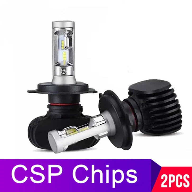 

S1 H4 led H7 H11 Led H1 Auto Car Headlight 50W 8000LM 6500K 9005 HB3 9006 HB4 Automobile headlight Bulb All In One CSP Lamp